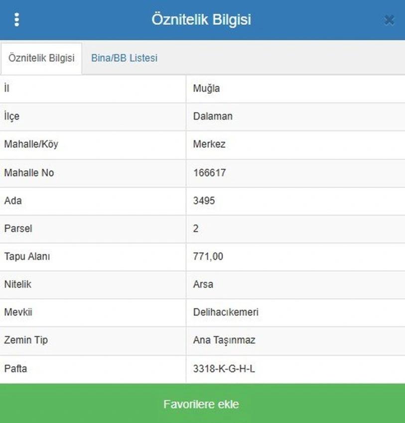 Dalaman Karaçalı Mahallesinde Satılık 771 M2 Arsa